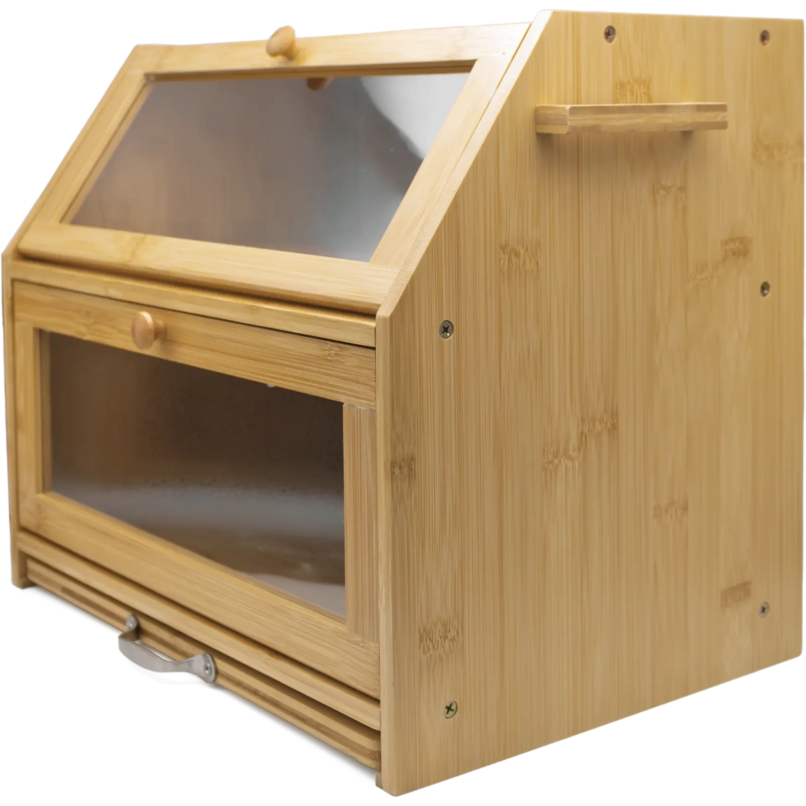 Futari double bamboo bread bin in a calm kitchen setting